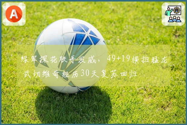 绿军探花联手发威，49+19横扫猛龙 武切维奇经历30天复苏回归